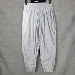 Waisted Jogger Large Reflective Silver Grey Pockets Rave Safety